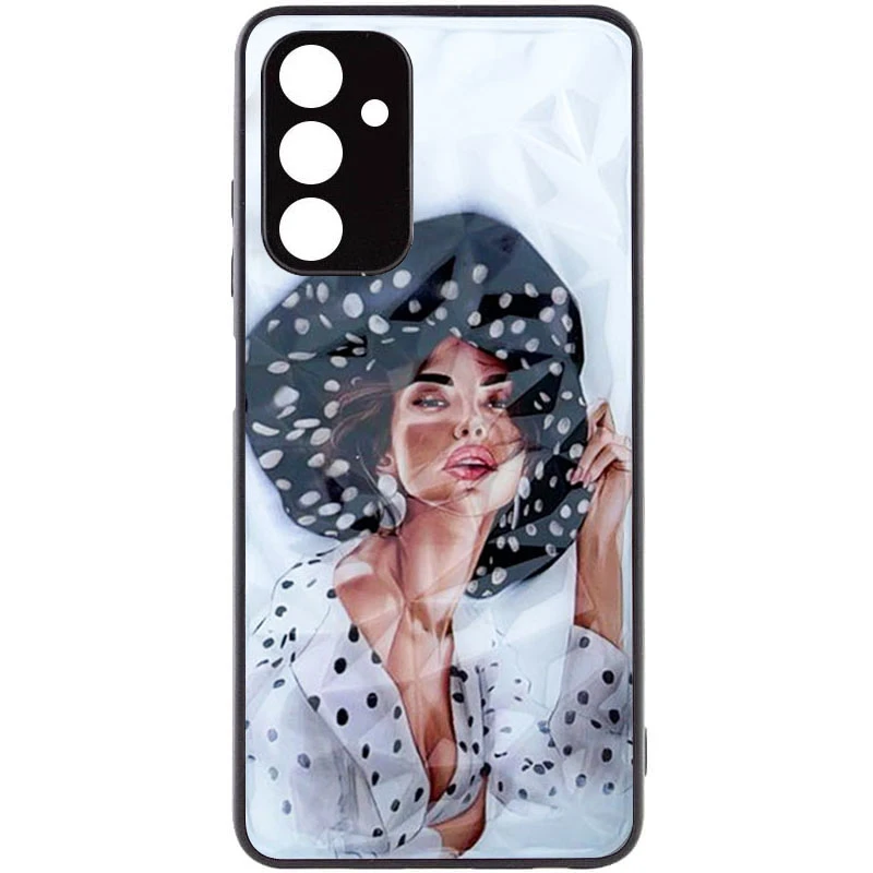 

Стеклянный чехол Prisma Ladies на Samsung Galaxy A04s (Girl in a hat)