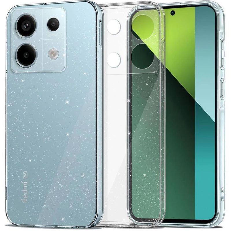 Прозорий чохол з блискітками Xiaomi Redmi Note 13 5G фото 1 з 1