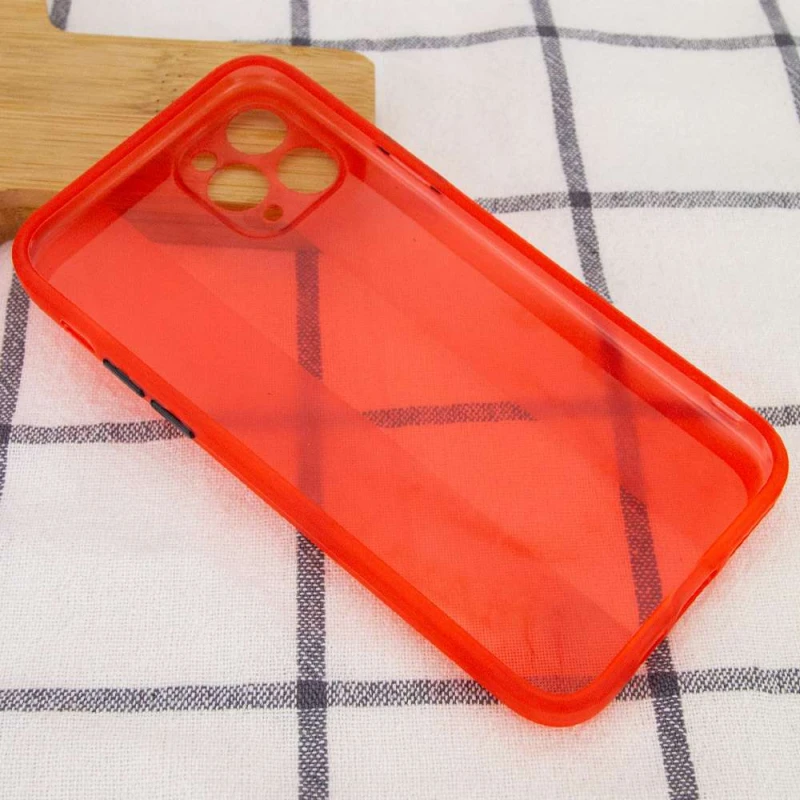 Чохол TPU Glossy Line з захистом камери на Apple iPhone 11 Pro (5.8") – Червоний. Фото 3 з 3