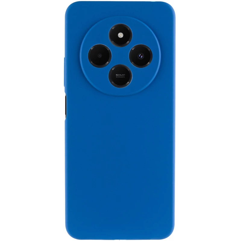 Чохол Silicone Case Lakshmi Plus з закритою камерою на Xiaomi Redmi 14C / Poco C75 – Синій / Navy Blue. Фото 4 з 6