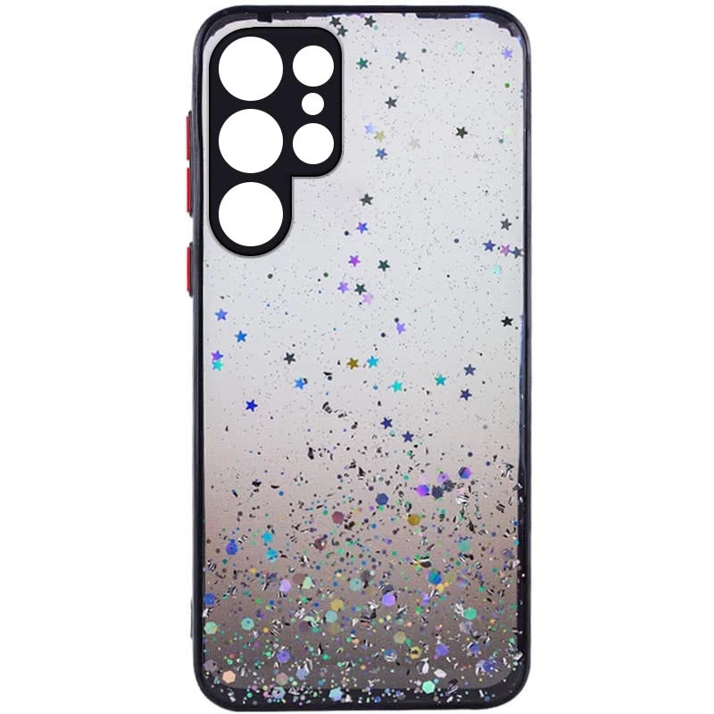 

Чохол з блискітками та захистом камери на Samsung Galaxy S23 Ultra (Чорний)
