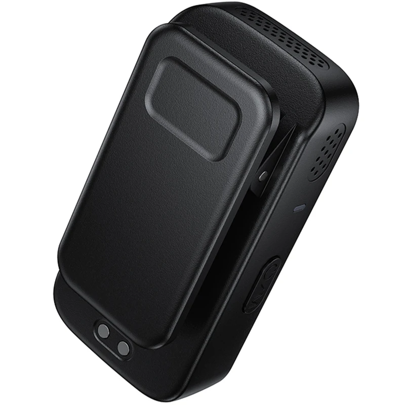 Петличный беспроводной микрофон Borofone BFK17 Lemai dual-mic Type-C – Black. Фото 4 из 7