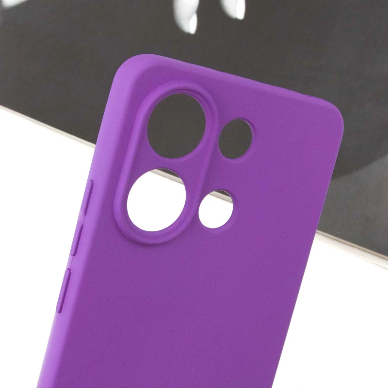 Чохол Silicone Case Lakshmi Plus з закритою камерою на Xiaomi Redmi Note 13 5G – Фіолетовий / Purple. Фото 4 з 6