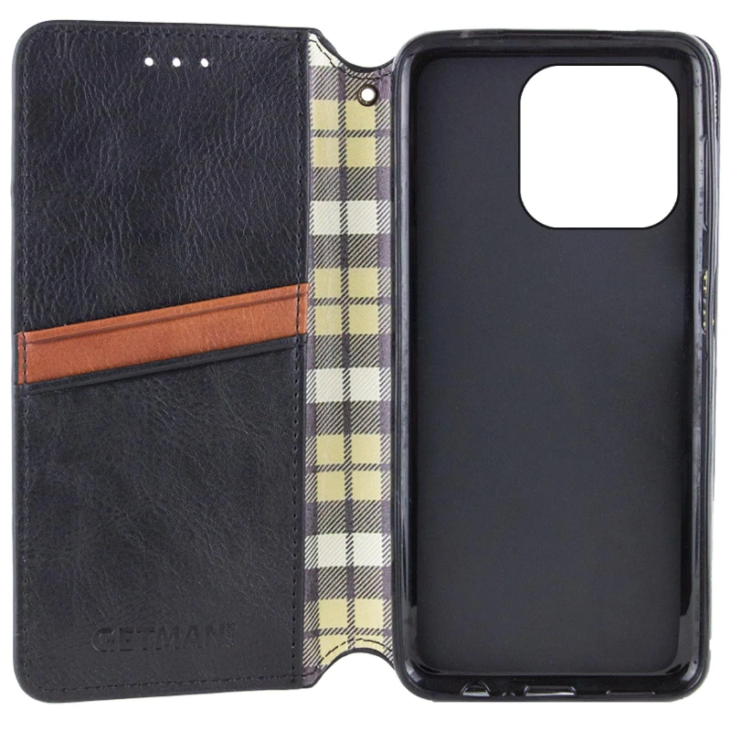 Чохол книжка GETMAN Cubic для Apple iPhone 13 Pro (6.1") – Чорний. Фото 3 з 3