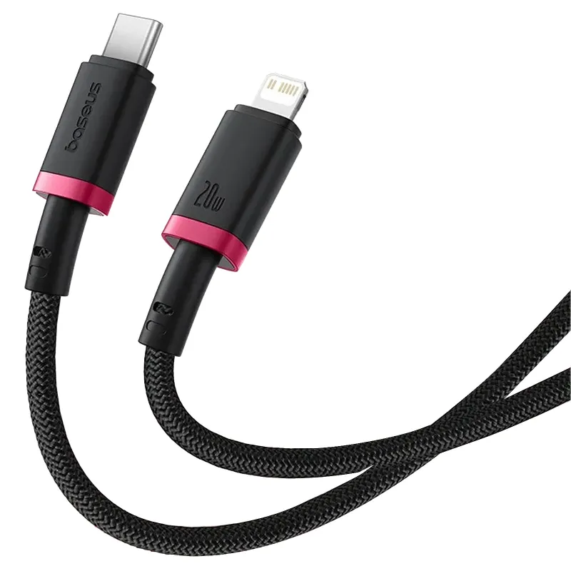 Дата кабель Baseus Dura Series Fast Charging Type-C to Lightning 20W (2m) (CB000123) – Red / Black. Фото 3 из 3