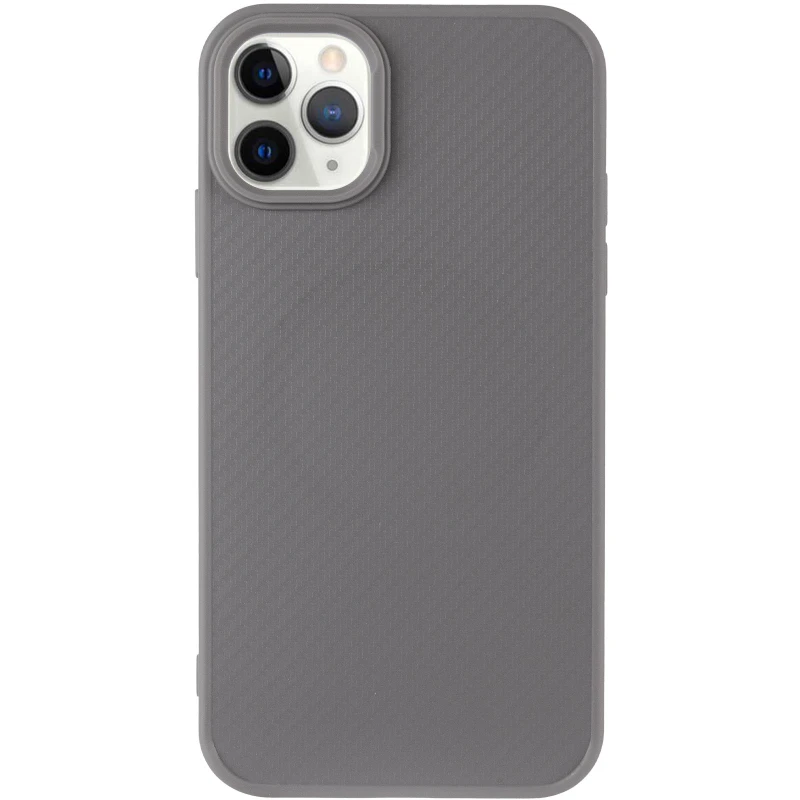 TPU чохол Carbon Protective with Magsafe для Apple iPhone 12 (6.1") – Grey. Фото 3 з 7