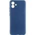 Кольоровий силіконовий чохол GETMAN із закритою камерою для Samsung Galaxy A05 – Синій / Navy Blue. Фото 1 з 1