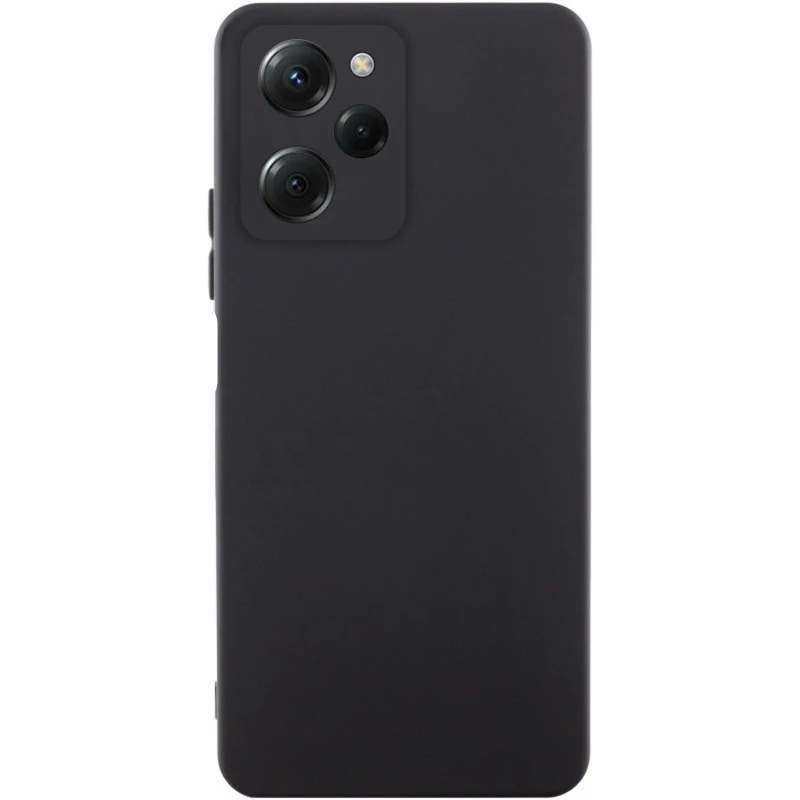 Чохол Silicone Case Lakshmi Plus з закритою камерою на Xiaomi Redmi Note 12 Pro 5G – Чорний / Black. Фото 1 з 6