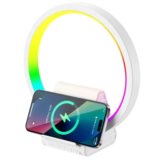 БЗУ WIWU Wi-W021 2 in 1 Wireless Charger+Bluetooth Speaker фото 1 БЗУ WIWU Wi-W021 2 in 1 Wireless Charger+Bluetooth Speaker фото 1 из 1