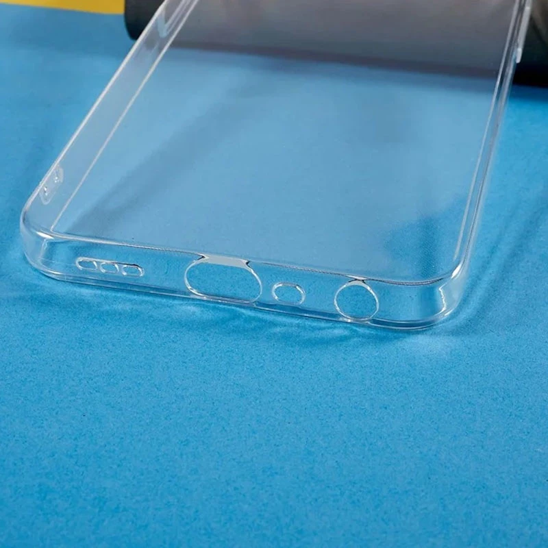 Ультратонкий силиконовый чехол 1,5 мм с защитой камеры для Oppo A77s – Бесцветный (прозрачный). Фото 3 из 4