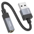 Перехідник Hoco UPA32D Clever USB to 3.5mm – Black. Фото 5 з 5