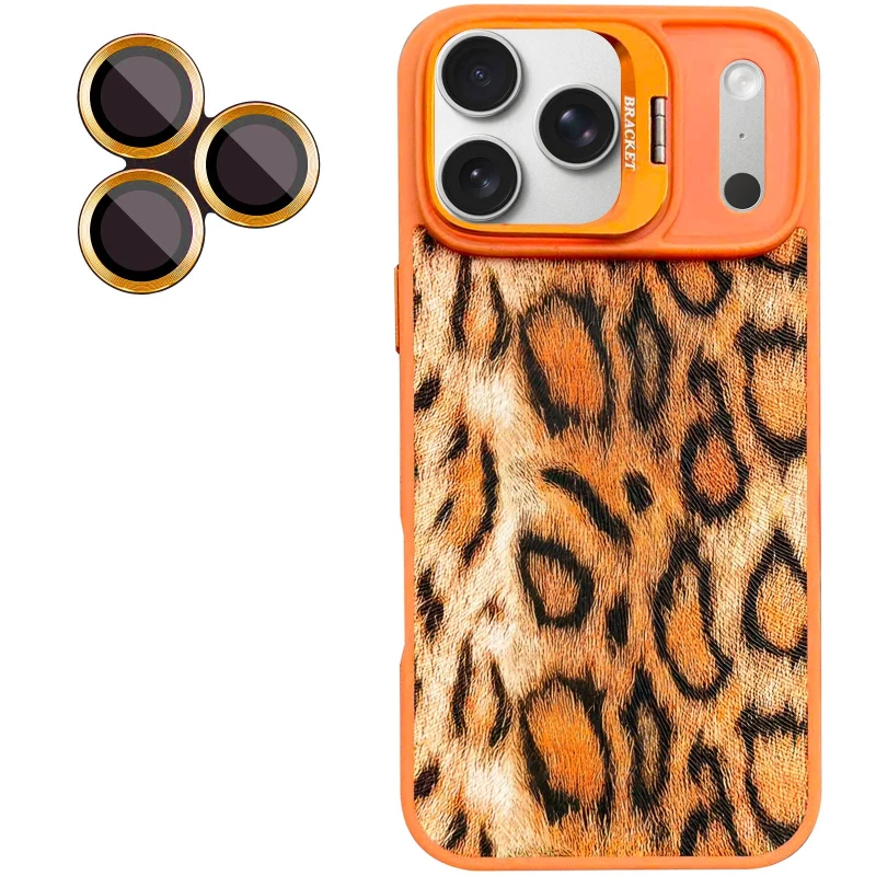 Чохол TPU+PC Wild Leopard with MagSafe and Lens для Apple iPhone 17 Pro Max (6.9") – Orange. Фото 4 з 4