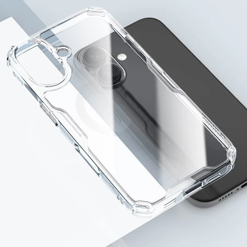 Силіконовий чохол Nillkin з посиленим захистом кутів на Apple iPhone 16 Plus – Безбарвний (прозорий). Фото 7 з 8