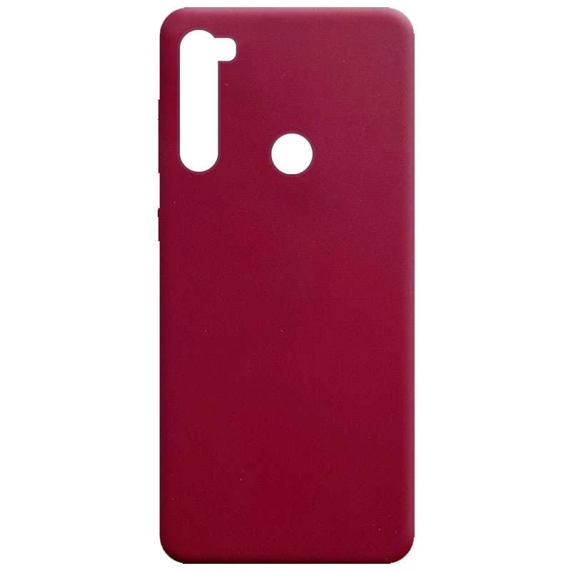 

Кольоровий силіконовий чохол на Xiaomi Redmi Note 8T (Бордовий)