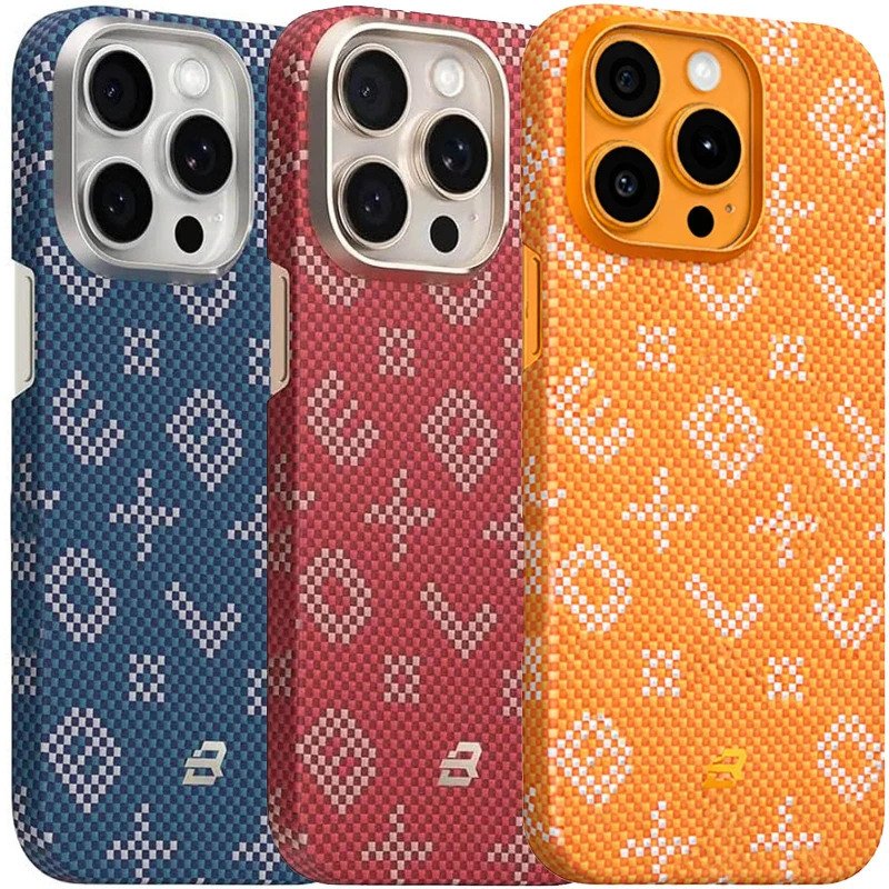 TPU+PC чехол Blueo Gilded Tactile Woven with MagSafe для Apple iPhone 15 Pro (6.1") фото 2 из 2