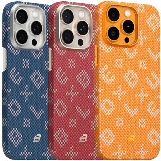 TPU+PC чохол Blueo Gilded Tactile Woven with MagSafe для Apple iPhone 15 Pro Max (6.7")