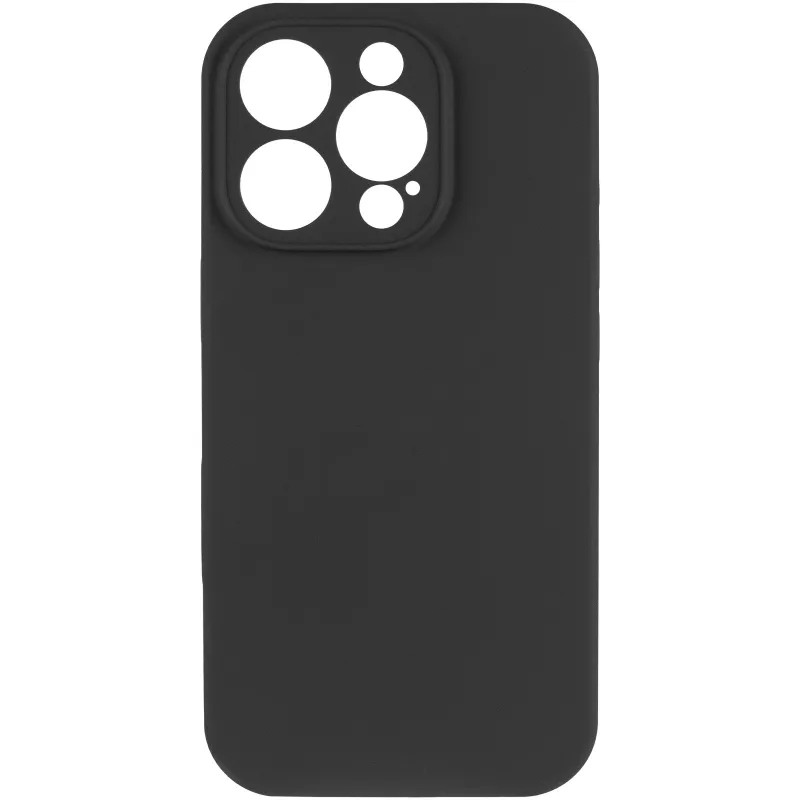 Чехол Silk Full Camera (AA) NO LOGO with Magnetic Fit для Apple iPhone 16 Pro – Черный / Black. Фото 2 из 4
