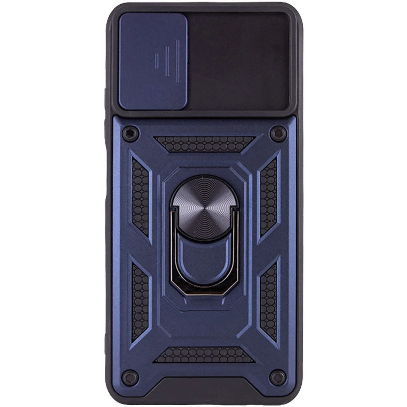 Удароміцний чохол Ummi Camshield Serge Ring (in box) для Samsung Galaxy A03s – Синій. Фото 2 з 3