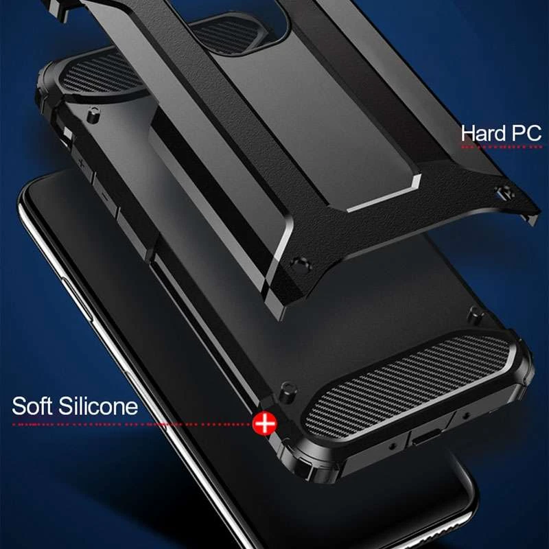 Противоударный чехол с усиленными углами Immortal для Xiaomi Redmi Note 9s / Note 9 Pro / Note 9 Pro Max – Черный. Фото 6 из 8