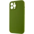 Чохол Silk Full Camera Protective (AA) NO LOGO для Apple iPhone 12 Pro (6.1") – Зелений / Dark Olive. Фото 3 з 5