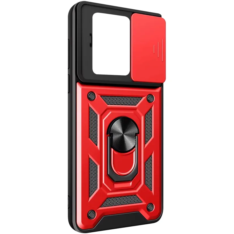 Ударопрочный чехол Ummi Camshield Serge Ring (in box) для Xiaomi 13T Pro – Красный. Фото 5 из 5