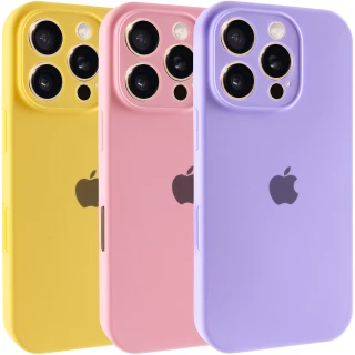 Чехол Silicone Case с защитой камеры для Apple iPhone 16 Pro Max