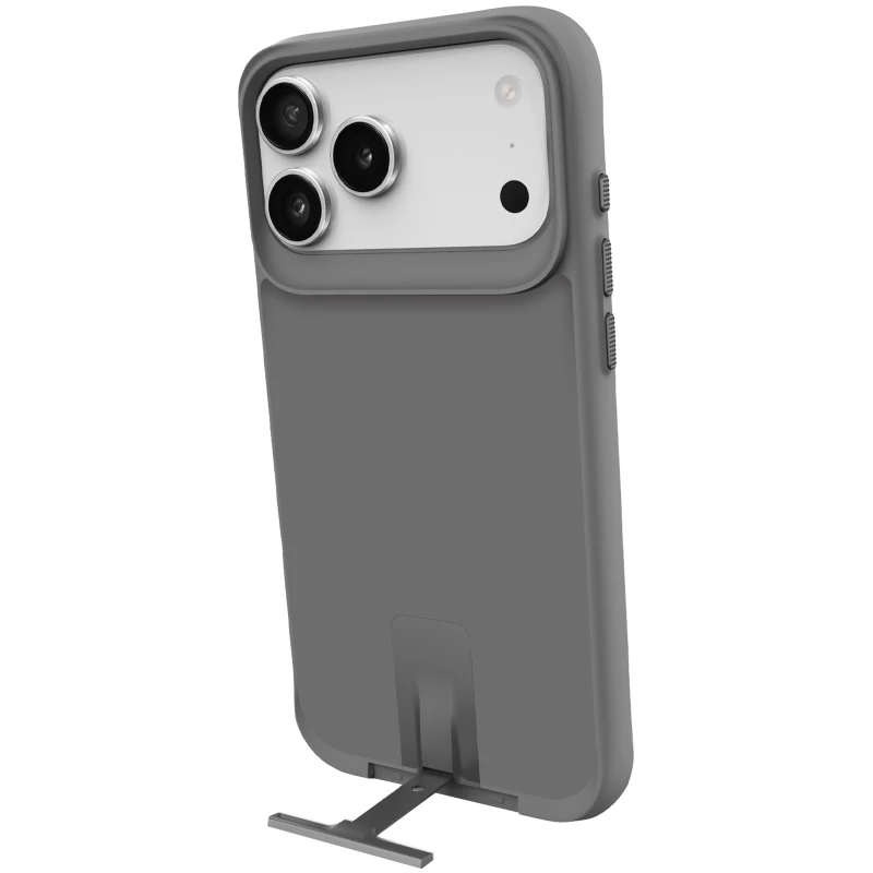 TPU+PC чохол Space Taurustar Magsafe with kickstand для Apple iPhone 17 Pro Max (6.9") – Gun Metal. Фото 6 з 6