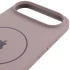 Чохол Silicone Case Full Protective (AA) V2 with MagSafe для Apple iPhone 17 Air (6.5") – Сірий / Lavender. Фото 9 з 11