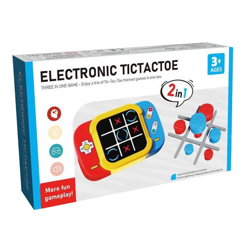 Портативна інтерактивна гра Ummi ME-252 2in1 Electronic Tic-Tac-Toe – Yellow. Фото 5 з 6