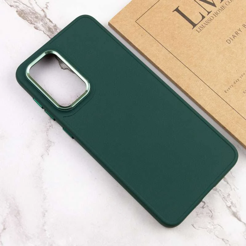 TPU чохол Bonbon з металевими кнопками на Samsung Galaxy A33 5G – Зелений / Army green. Фото 4 з 5