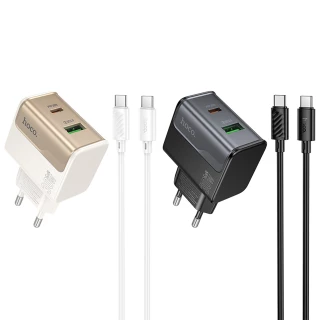 СЗУ Hoco CS73A Star Speed PD30W+QC3.0 (1USB-A/1C) + кабель Type-C to Type-C фото 1 СЗУ Hoco CS73A Star Speed PD30W+QC3.0 (1USB-A/1C) + кабель Type-C to Type-C фото 1 из 1