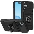 Ударопрочный чехол с магнитом и отсеком для карточек для Apple iPhone 16 – Black. Фото 2 из 12