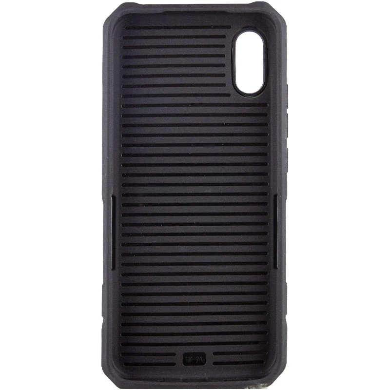 Протиударний чохол Military з підставкою-кільцем на Xiaomi Redmi 9A – Чорний. Фото 4 з 8