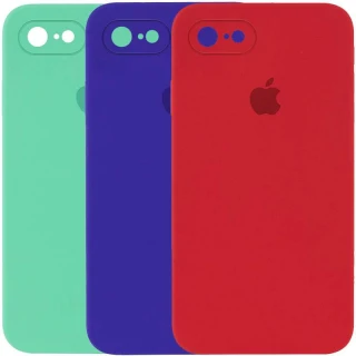 Чехол Silicone Case Square с защитой камеры для Apple iPhone 7 / 8 (4.7") фото 1 Чехол Silicone Case Square с защитой камеры для Apple iPhone 7 / 8 (4.7") фото 1 из 5