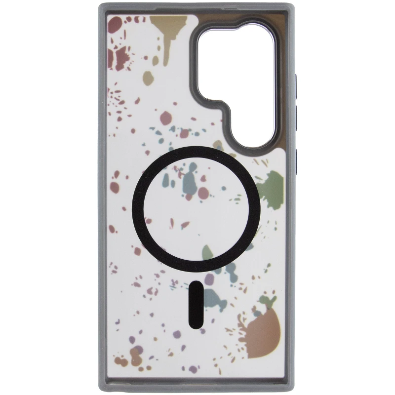 Чохол абстракція малювання з MagSafe на Samsung Galaxy S24 Ultra – Titanium grey. Фото 5 з 7