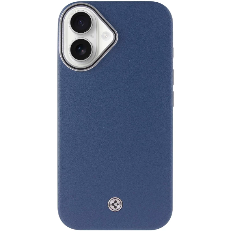 Чохол PC+Leather SGP with MagSafe для Apple iPhone 16 – Blue. Фото 2 з 8