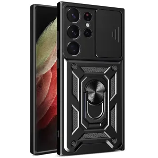 Ударопрочный чехол Ummi Camshield Serge Ring (in box) для Samsung Galaxy S26 Ultra — Черный / Black