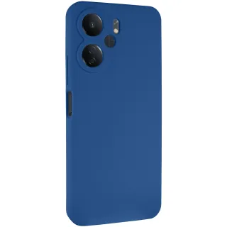 Чехол Silicone Case Lakshmi Premium з закритою камерою на Xiaomi Redmi 13C — Синий / Denim Blue
