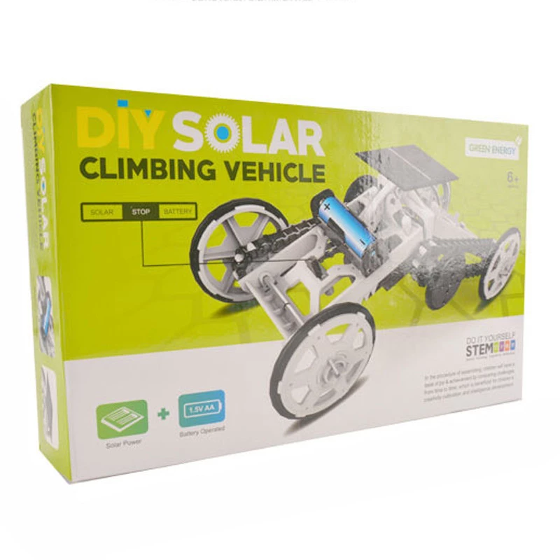 Конструктор позашляховик-скелелаз на сонячній батареї DYY008 Diy Solar – White. Фото 3 з 6