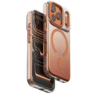 Чехол TPU+PC Puloka Resplendent with Magnetic Fit для Apple iPhone 17 Pro (6.3") — Orange