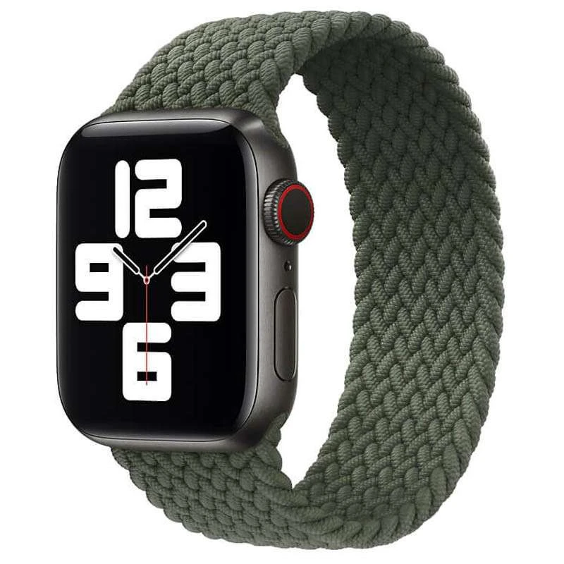 

Ремінець Braided Solo Loop (AAA) для Apple watch 38mm/40mm 135mm (Зелений)