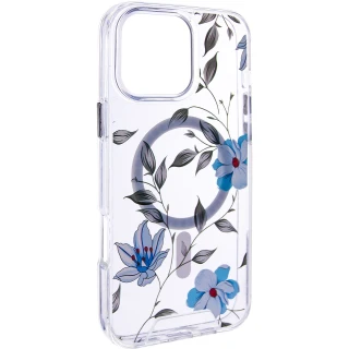 TPU+PC чехол Clear Garden with MagSafe для Apple iPhone 17 Pro (6.3") фото 1 из 12