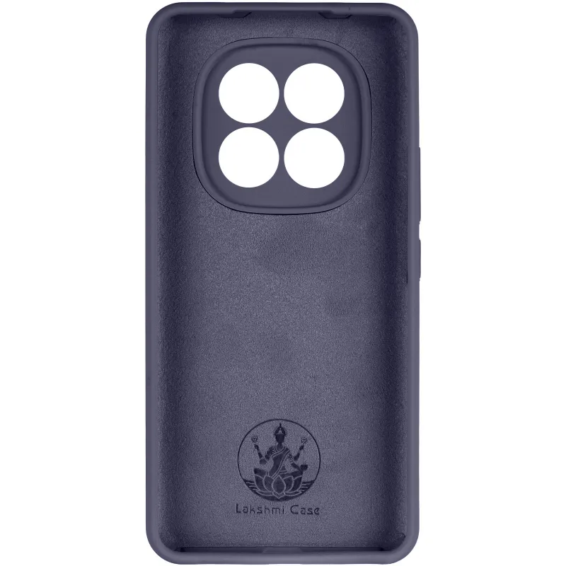 Чехол Silicone Case Lakshmi Premium з закритою камерою на Xiaomi Redmi Note 15 Pro 4G – Темно-синий / Midnight blue. Фото 4 из 6