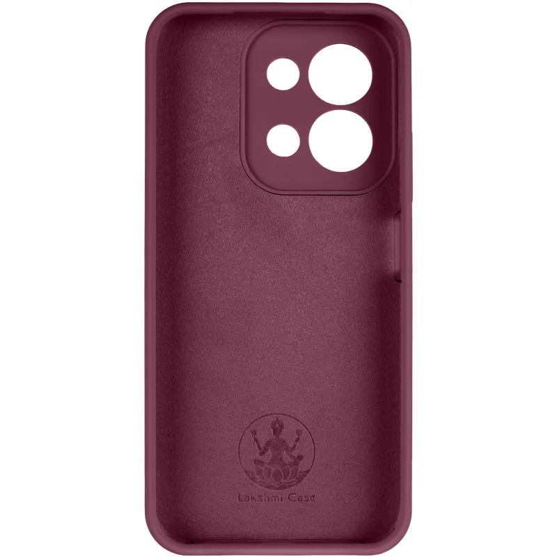 Чехол Silicone Case Lakshmi Premium з закритою камерою на Xiaomi Redmi 15C (Global) – Бордовый / Plum. Фото 4 из 6