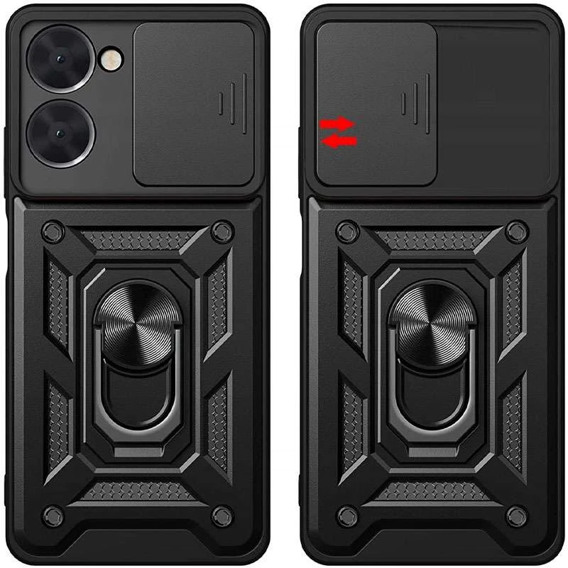 Протиударний чохол Serge Ring з захистом камери на Realme C33 – Чорний. Фото 2 з 3