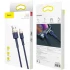 Дата кабель Baseus Cafule Lightning Cable 1.5A (2m) – Золотий / Синій. Фото 4 з 4
