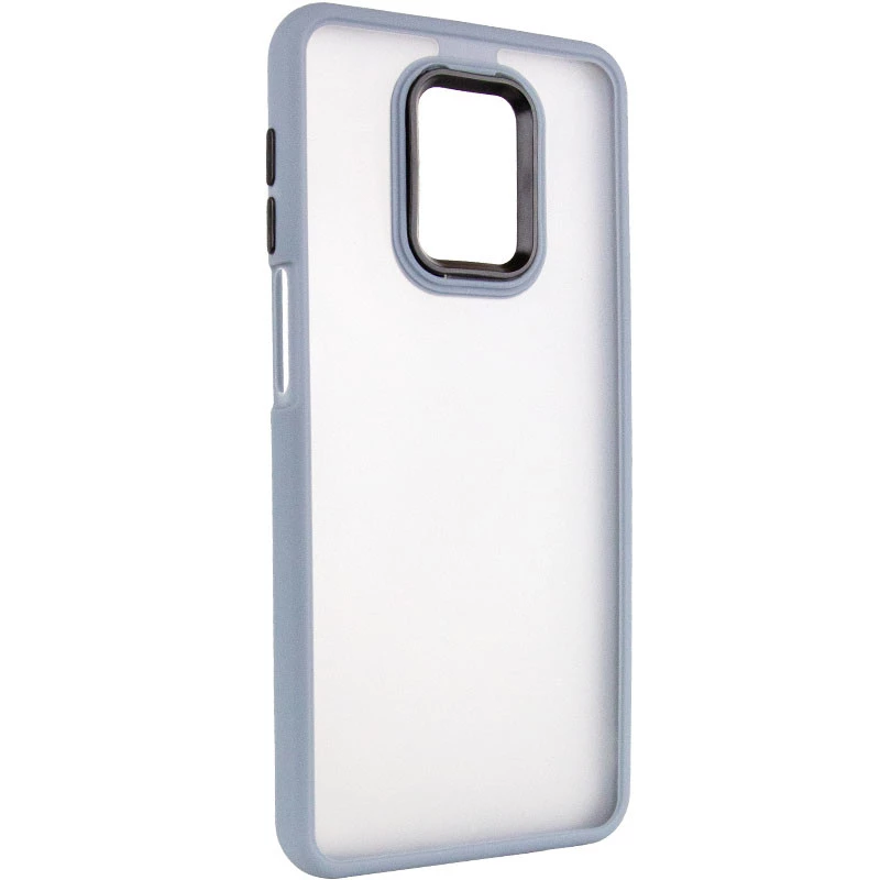 Чохол TPU+PC Lyon Frosted на Xiaomi Redmi Note 9s / Note 9 Pro / Note 9 Pro Max – Блакитний / Sky Blue. Фото 2 з 7