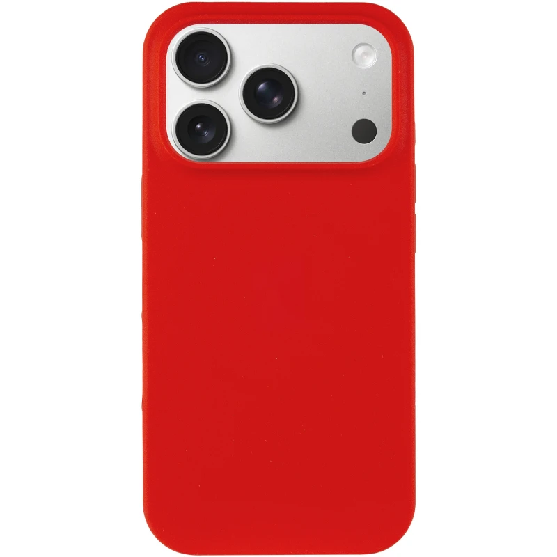 Чохол з закритим низом Silicone Case на Apple iPhone 17 Pro Max (6.9") – Червоний / Red. Фото 4 з 8