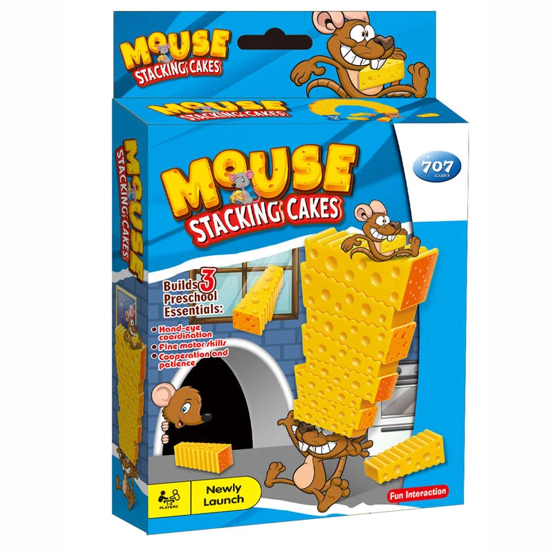 Настільна інтерактивна гра Ummi 707-B19 Mouse Stacking Cakes Game – Yellow. Фото 5 з 6