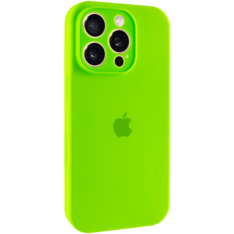 Чохол Silicone Case з захистом камери на Apple iPhone 16 Pro – Кислотний / Acid. Фото 2 з 6